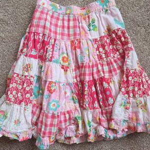 Room Seven Patchwork Tiered Skirt